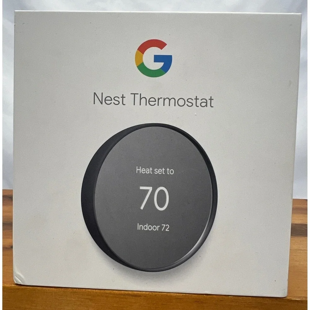 Google Nest Thermostat Smart Programmable G4CVZ Charcoal Gray New Open Box